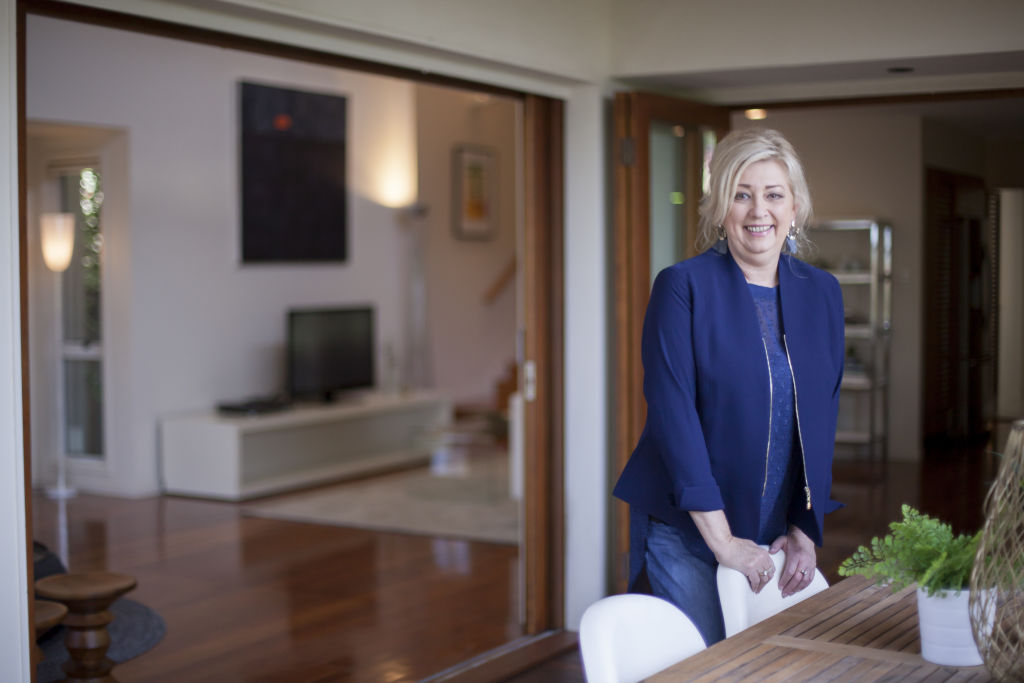 Jenny Richardson at her home at Ascot, one of Brisbane's most expensive suburbs. Photo: Tammy Law