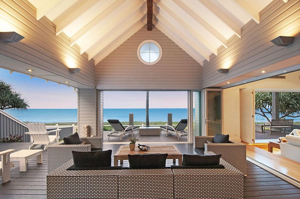 Living area with a dream view: Mr Palmer's new digs at 11 Hedges Avenue, Mermaid Beach.