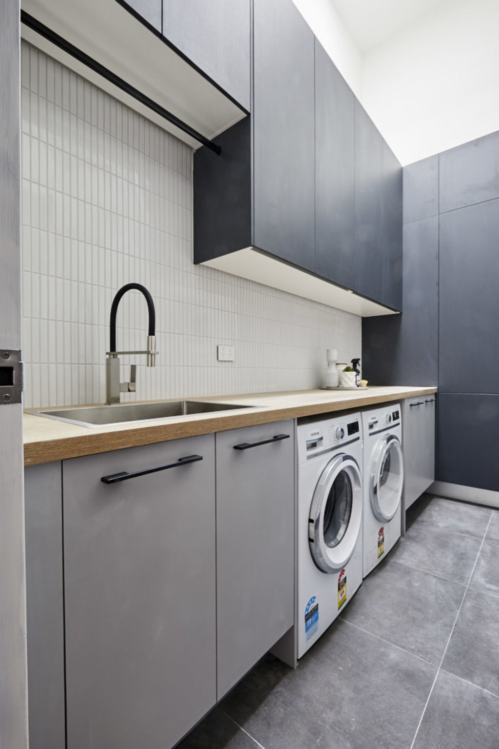 Darren Palmer said the laundry ticks all the boxes in terms of style and functionality. Photo: Channel Nine Photo: Channel Nine