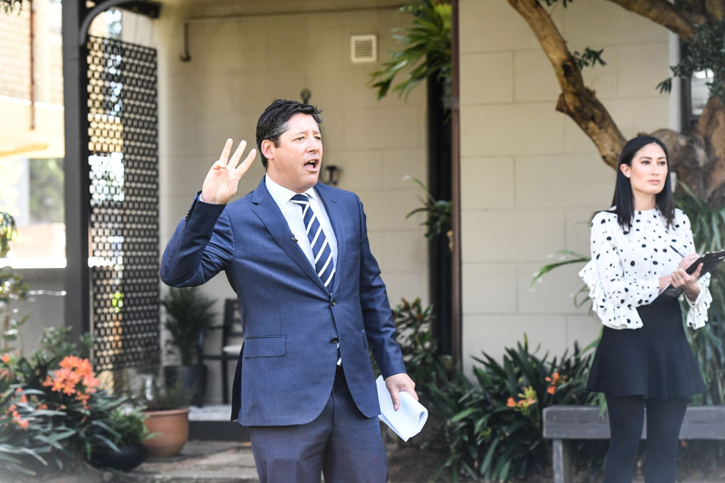 McGrath's chief auctioneer Scott Kennedy Green expects clearance rates to hold steady for the bumper auction day. Photo: Peter Rae