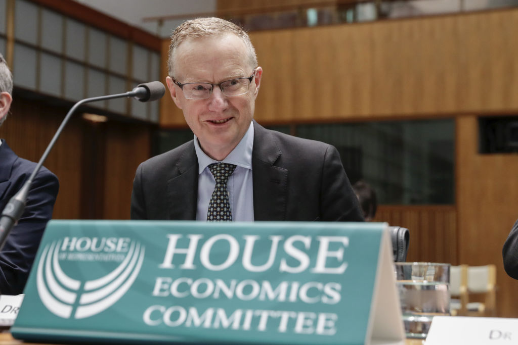 Philip Lowe, Governor of the Reserve Bank of Australia (RBA), appears before the Standing Committee on Economics during the hearing 'Review of the Reserve Bank of Australia Annual Report 2017 (Second Report)', at Parliament House in Canberra on Friday 17 August 2018. fedpol Photo: Alex Ellinghausen