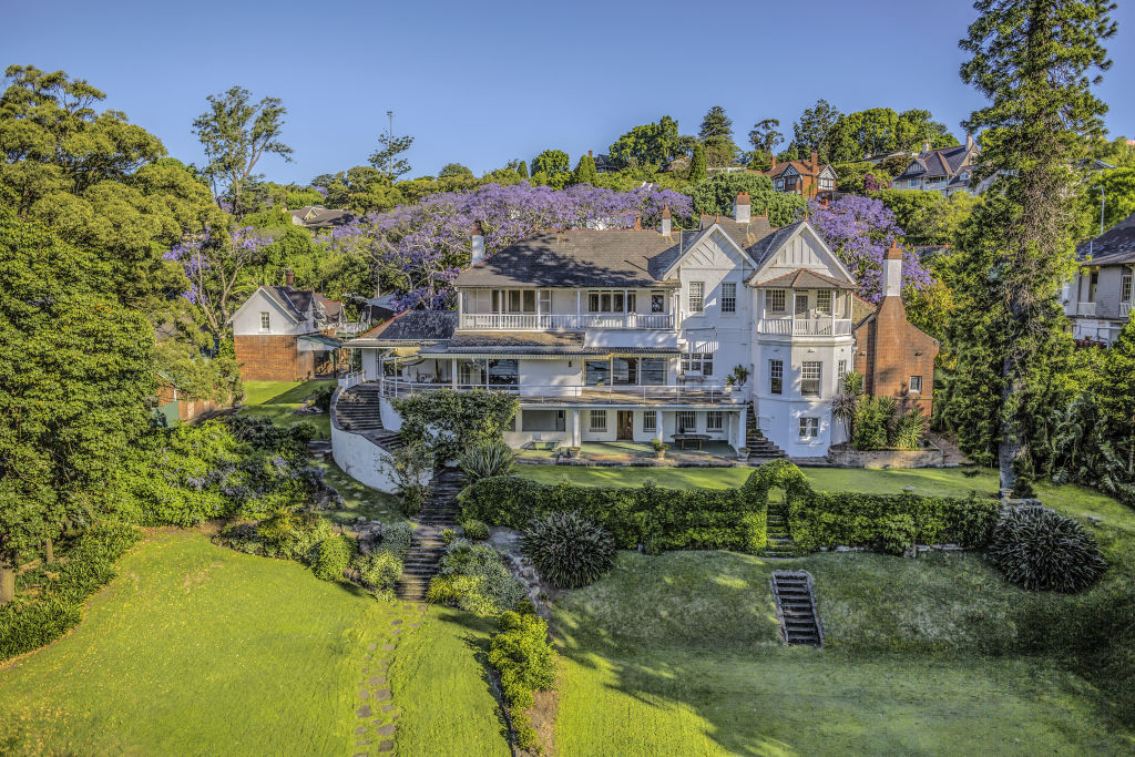 The Point Piper estate Elaine sold for a previous national record of $71 million.