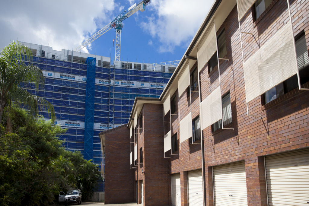 Brisbane's overall asking rent price is being held back by developments with smaller apartment sizes. Photo: Tammy Law