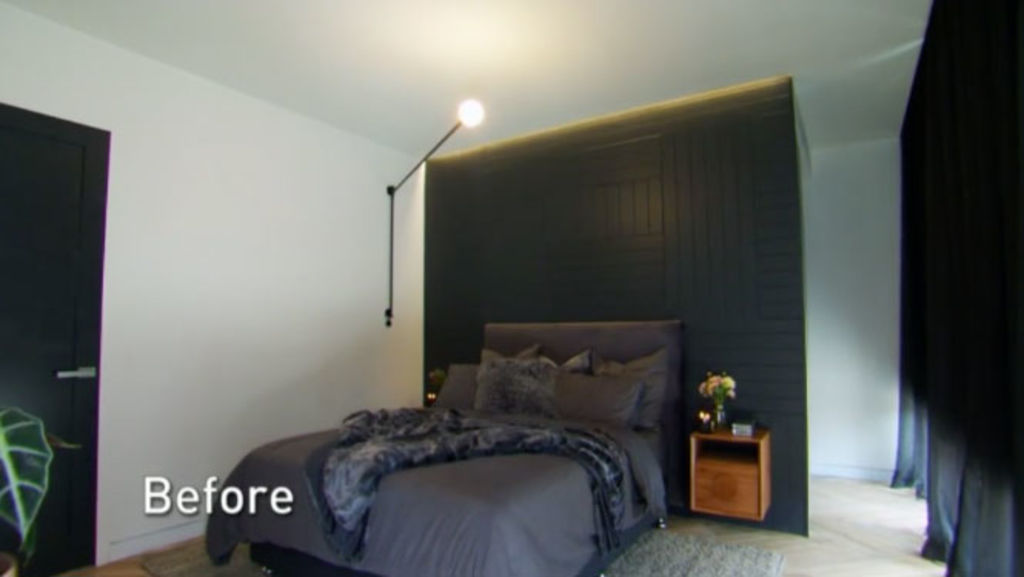 Bianca and Carla 's bedroom before the re-do. Image: Channel Nine