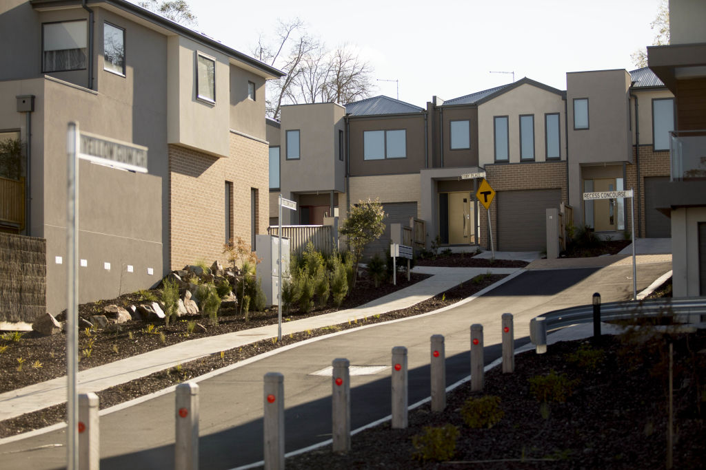 The Victorian government want zero net carbon homes to become the norm in new housing estates. Photo: Arsineh Houspian
