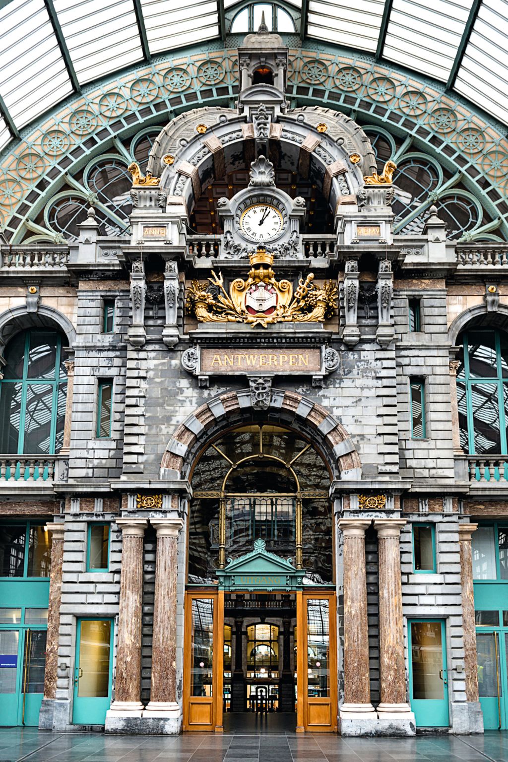 Interior of Antwerp central train station in Antwerp, Belgium Photo: Supplied.
