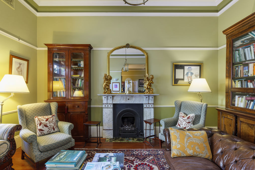 The interiors have been kept in a formal style.  Photo: Supplied
