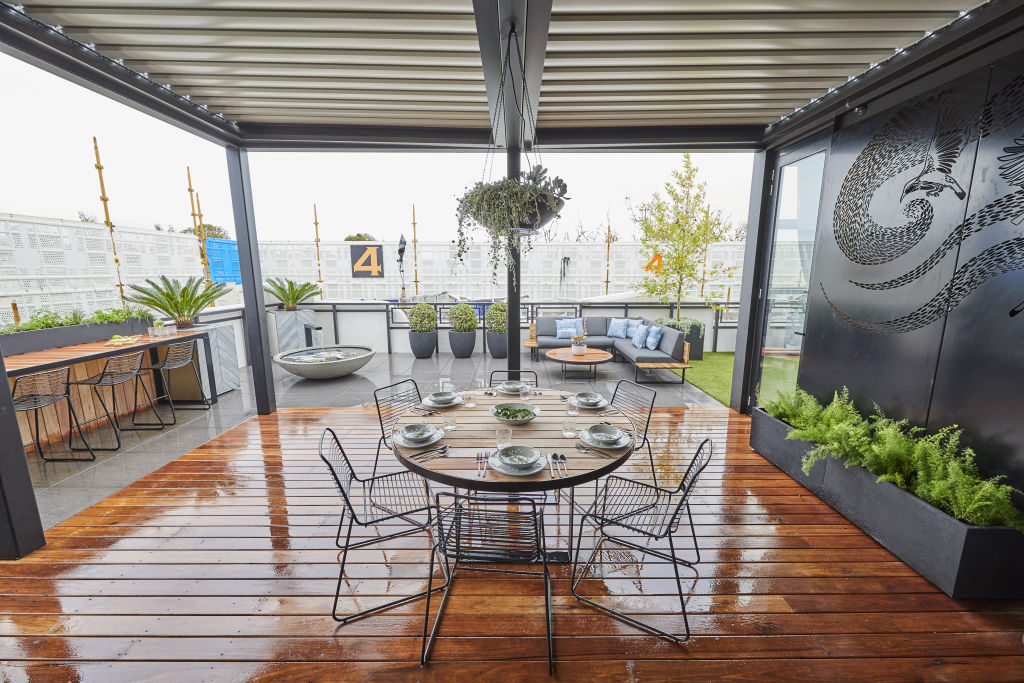Jess and Norm's terrace. Photo: Channel Nine