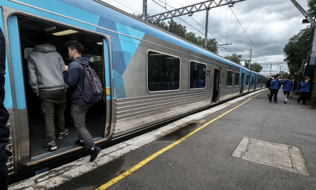 Other than cars, trains were the most efficient mode of transport for Melburnians. Photo: Luis Ascui Photo: Luis Ascui