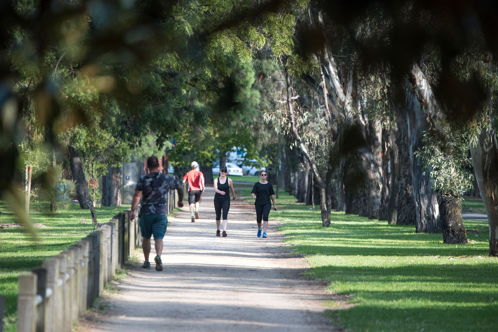 Concerns were raised about overshadowing of the Princes Park running track. Photo: Jesse Marlow