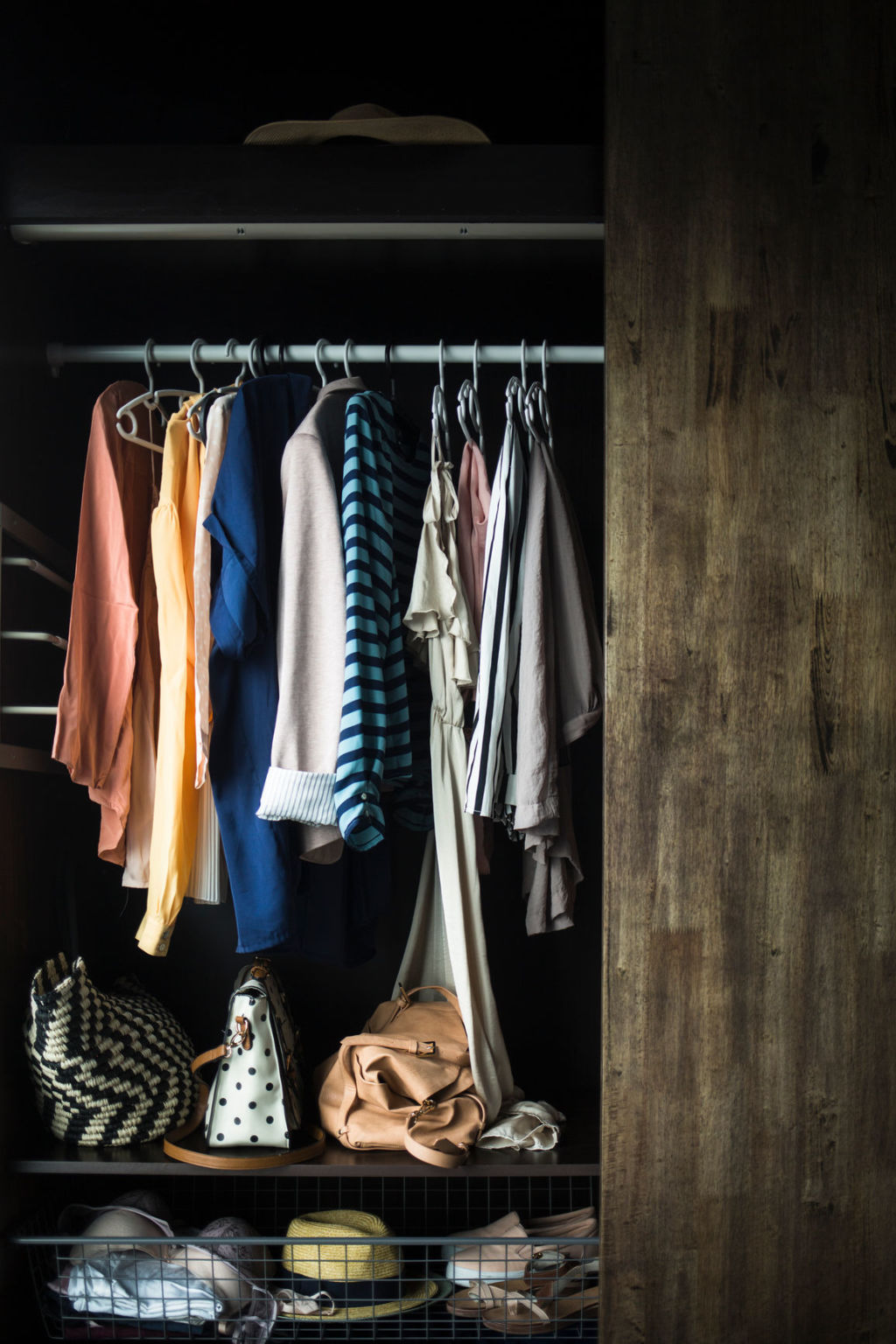 We’ve had to turn to an ingenious, low-cost Scandinavian clothes-storage solution. Image: Stocksy Photo: Stocksy