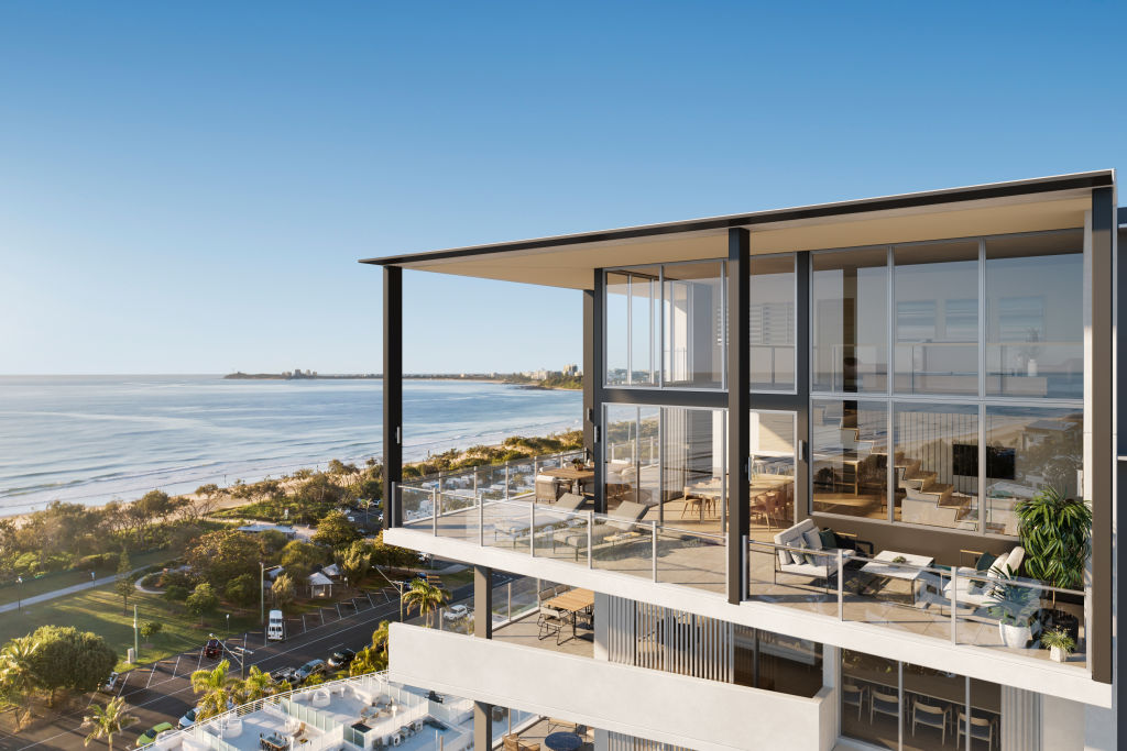 Rise apartments will have unspoiled views of the ocean. Image: Supplied