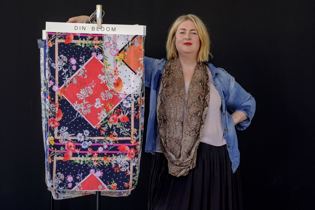 Kate Honey, founder of textile design business Din &amp; Bloom. Photo: Luis Ascui Photo: undefined