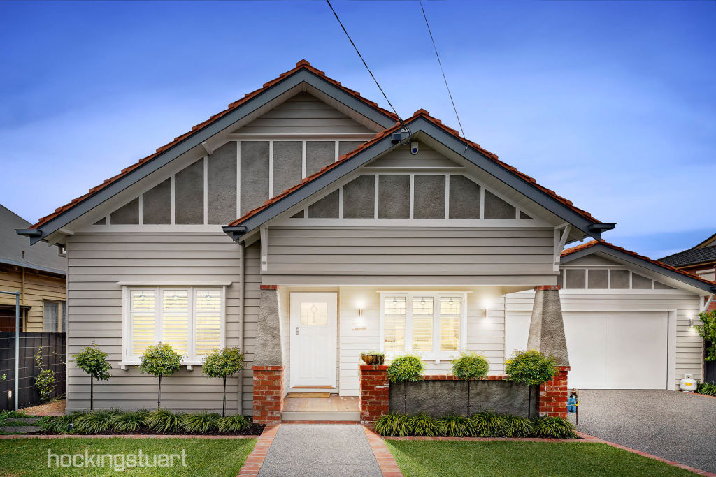 Josh and Elyse's Coburg renovation sold at auction in 2017. Photo: undefined