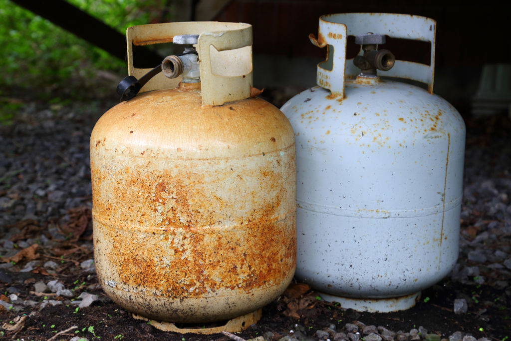 Gas bottles need to be disposed or properly. Image: iStock Photo: undefined