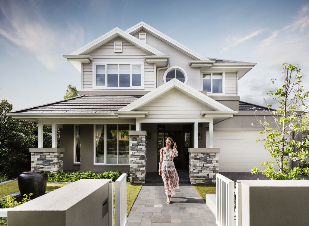 Gable windows are a hallmark of the style. Image: Metricon Photo: undefined