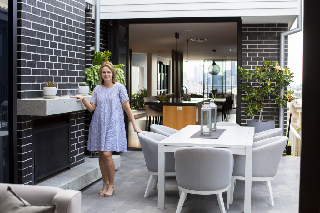 Outdoor entertaining is king at Cathy Aspinall's house at 18 Reading Street, Paddington. Photo: Tammy Law Photo: undefined