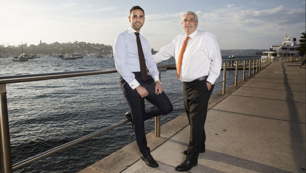 After a career as a personal trainer, David has joined Bill in the eastern suburbs property scene. Photo: Jessica Hromas