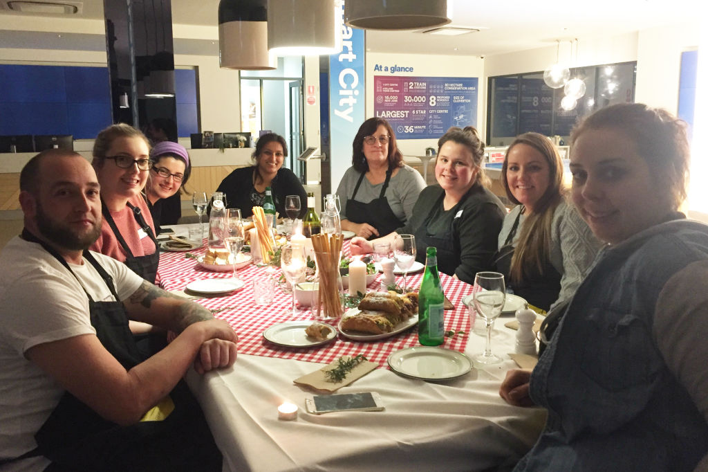 Dwyer Street Cafe at Cloverton recently held a pasta night for new residents. Photo: undefined