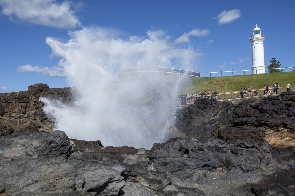 Kiama’s blowhole is the largest in the world and attracts more than 900,000 visitors every year. Photo: Destination NSW