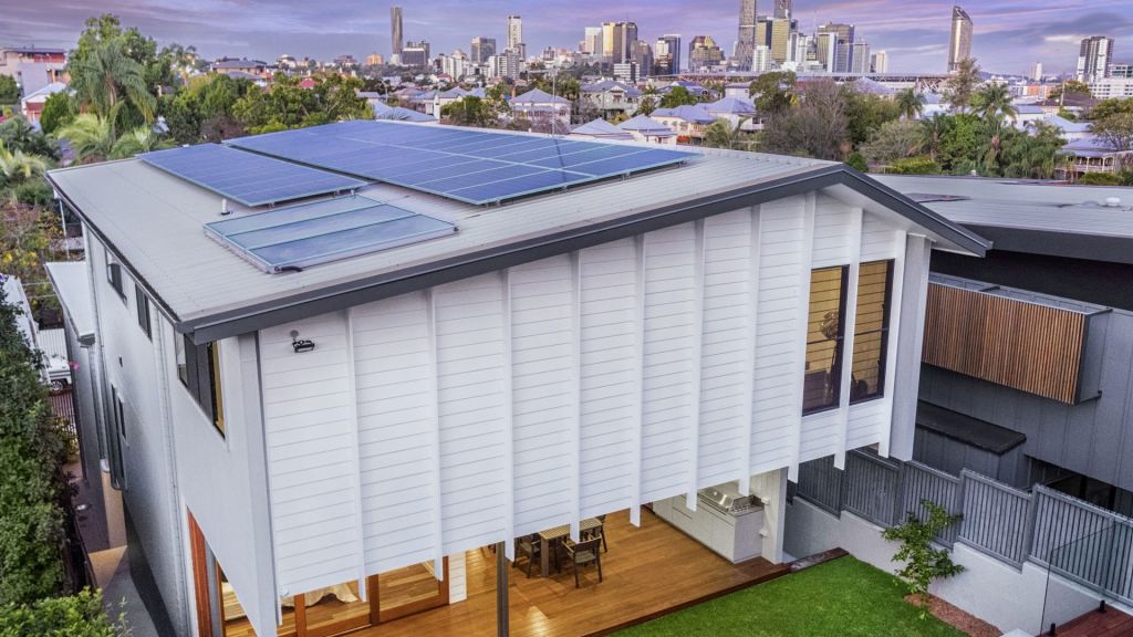 Smart homes underpinned by strong environmental principles, like this property at 5 Ross Street, Paddington by Solaire Properties, have become a priority for Brisbane home owners and buyers in more recent years. Photo: Ray White New Farm