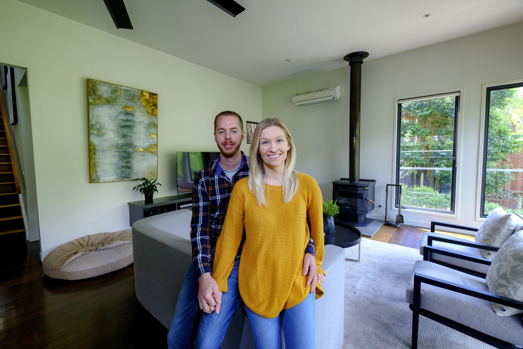 Troy and Stephanie de Vries have had their property snapped up in a number of days. Photo: Luis Enrique Ascui Photo: Luis Ascui