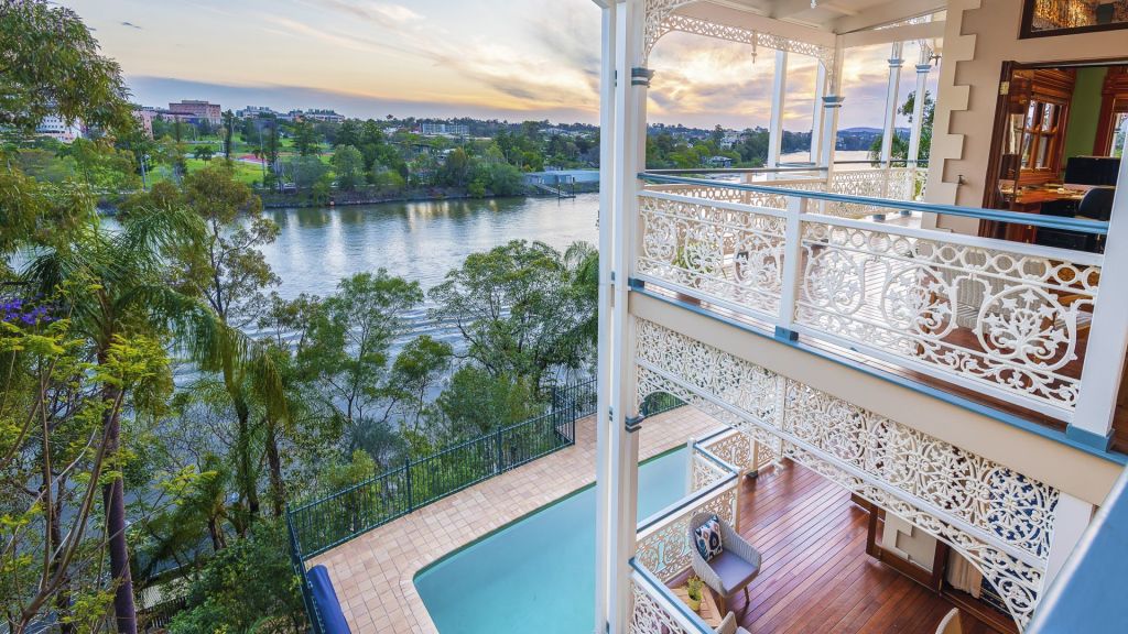 The incredible view from 50 Dauphin Terrace, Highgate Hill. Photo: Ray White New Farm.