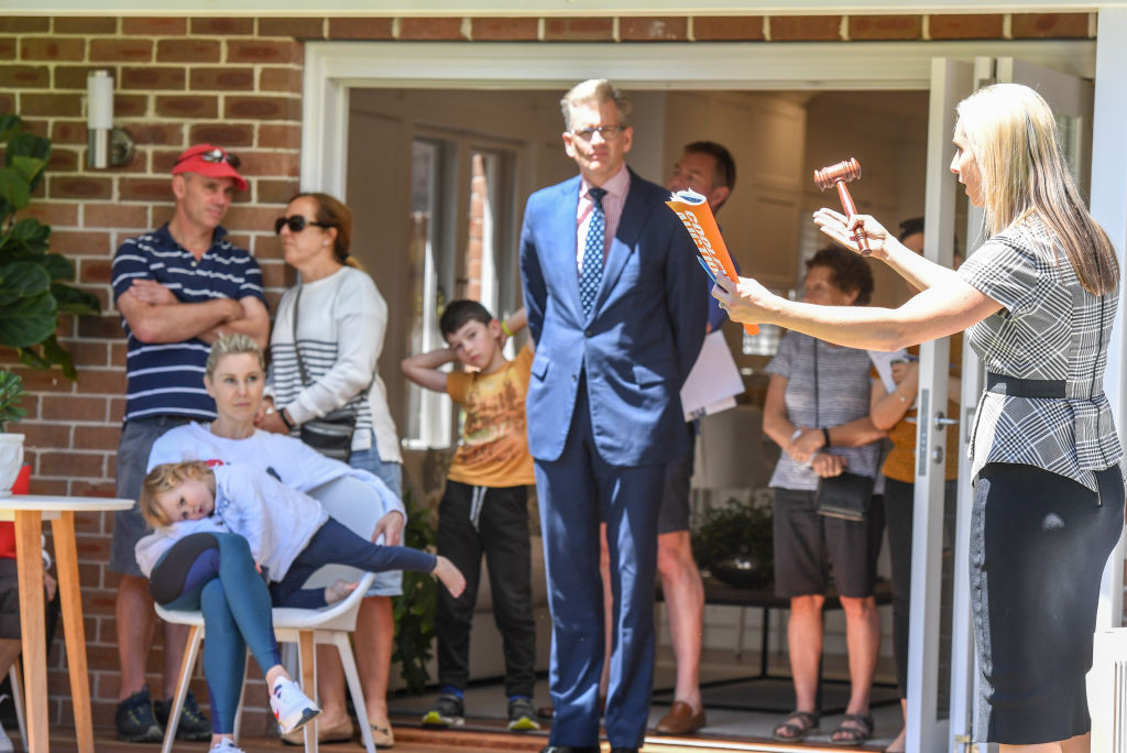 Domain, Sydney. Saturday Auction by Morton Crows NestÂ of a four bedroom bungalow atÂ Â 11 Pine Street, Cammeray. Story: Tawar Razaghi. Photo shows, Auctioneer Briannan DavisÂ from Cooley Auctions.  Photo: Peter Rae. Saturday 9 November, 2018.