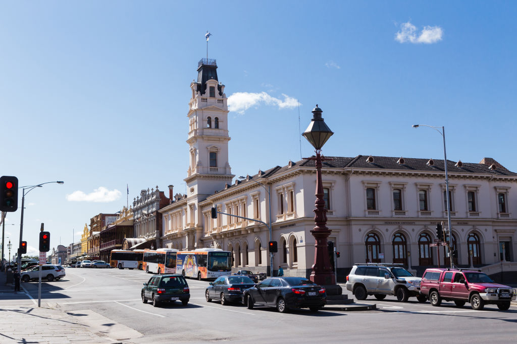 The town of Ballarat in Victoria