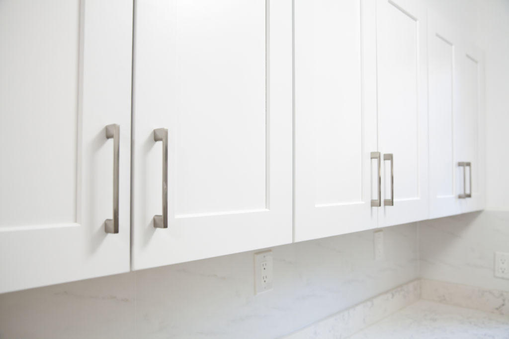 Replacing cabinet doors and handles can quickly improve the look of a kitchen. Photo: iStock