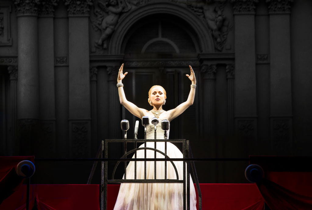 Tina Arena in Evita. Photo: Jeff Busby.