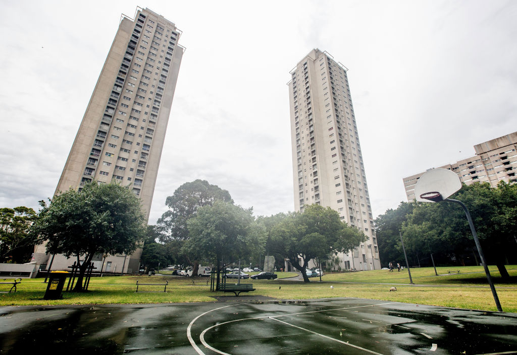The Matavai tower, a public housing estate in Waterloo due to be redeveloped. Photo: Cole Bennetts/Fairfax Media