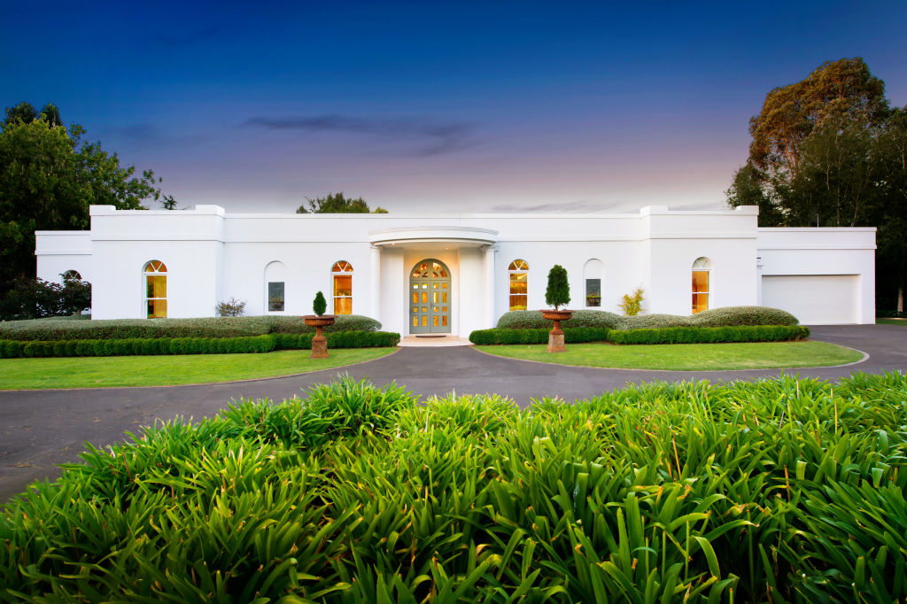 Luke and Sally Kean’s grand six-bedroom residence Ripley, in Burradoo, is up for grabs with a $4 million to $4.2 million guide.  Photo: Supplied
