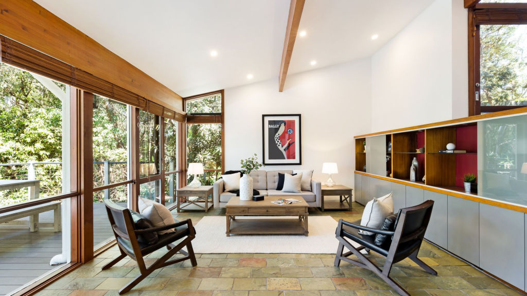There's a modernist feel to the interiors. Photo: Supplied