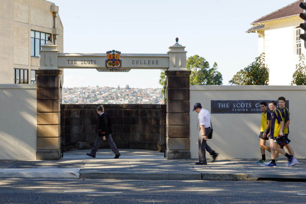 The Scots College in Bellevue Hill, where Highland went to school. Photo: Steven Woodburn Photo: Steven Woodburn