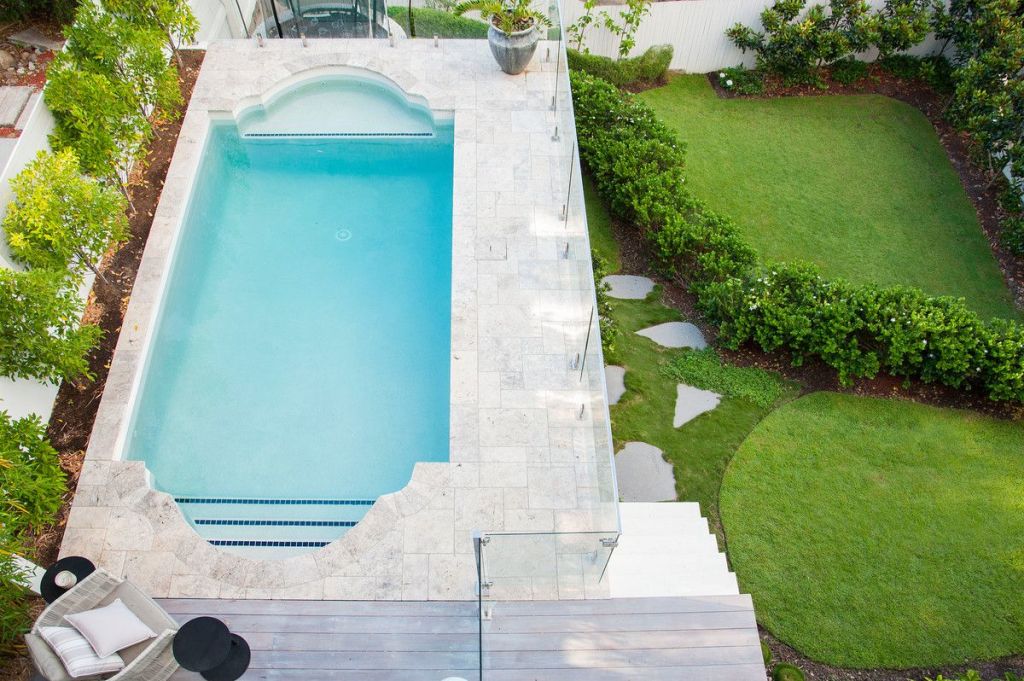 The incredible pool at 20 Prospect Terrace, Kelvin Grove. Photo: SPACE Property Agents.