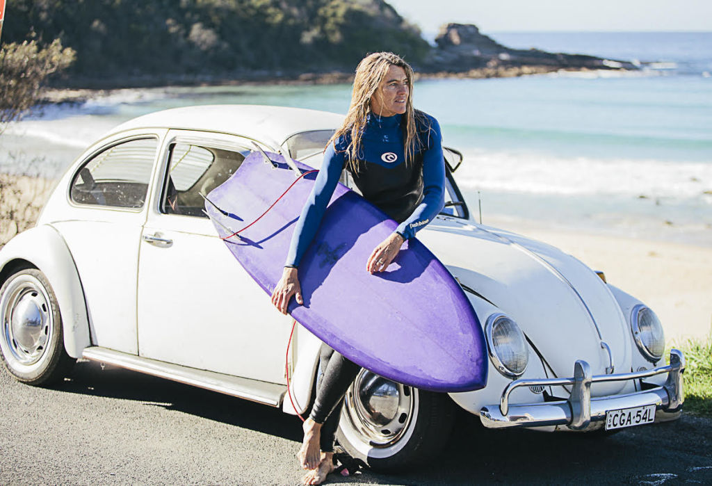 Former pro surfer Pam Burridge has lived in Mollymook with her family for the past five years. Photo: Supplied Photo: Supplied