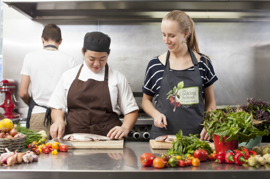 Hone your culinary skills at The Lake House cooking school. Photo: Supplied.