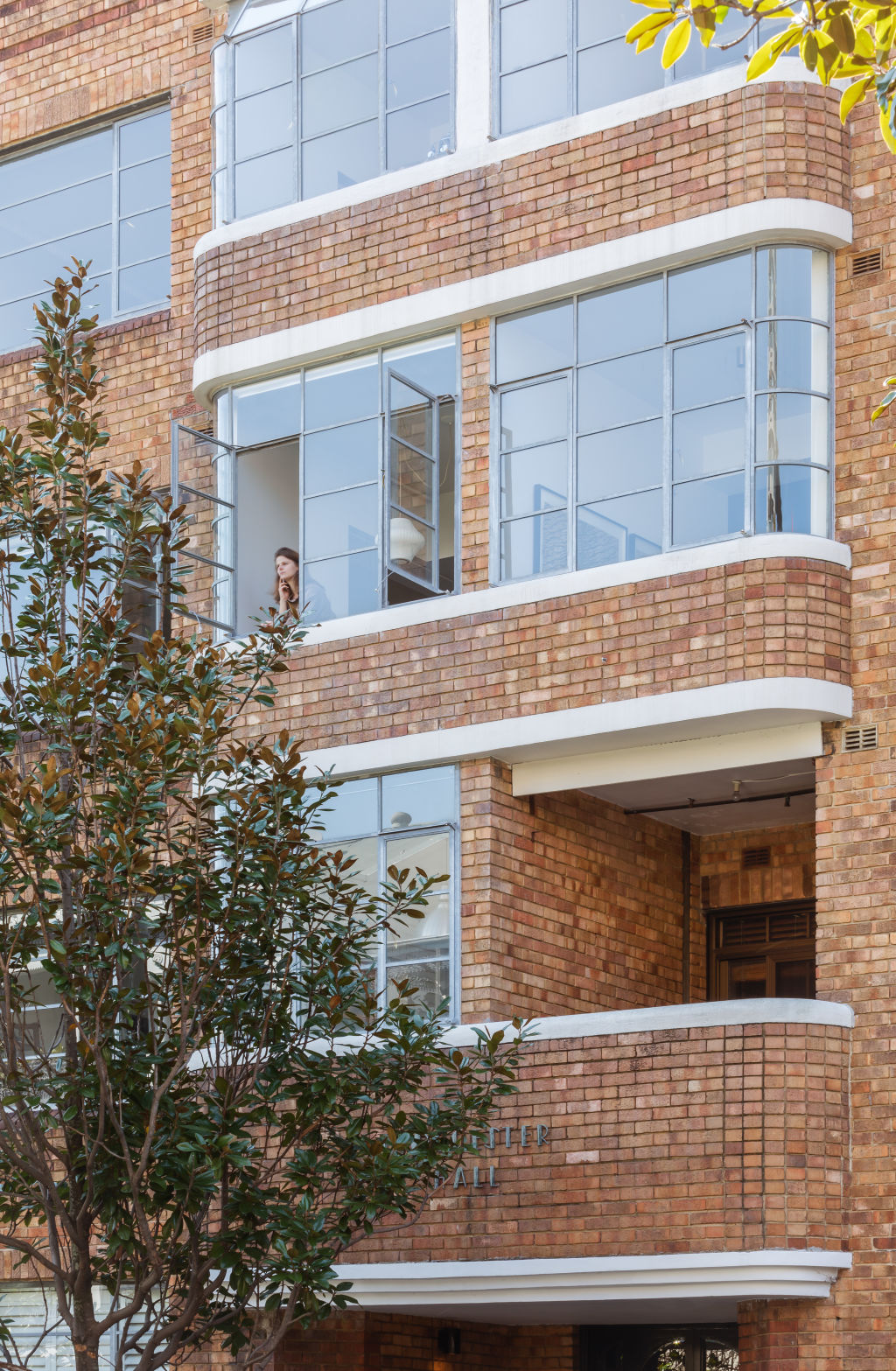 The pad is housed in an art-deco block on one of the suburb's most prestigious streets. Photo: Katherine Lu Photo: Katherine Lu