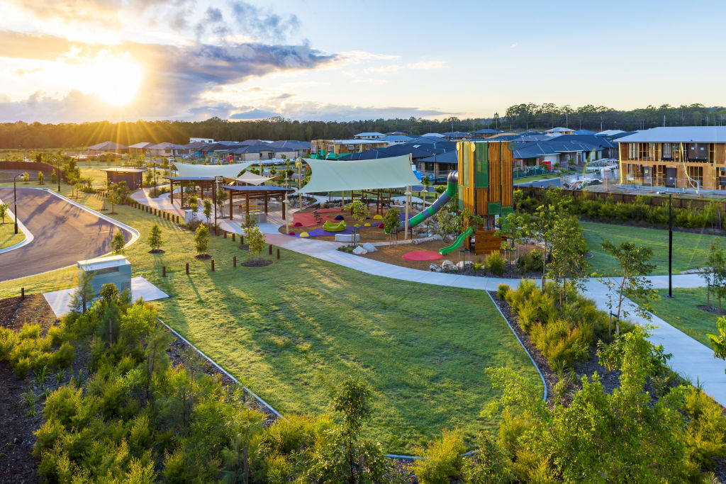 Gainsborough Greens at Pimpama, on the Gold Coast, where first-home buyer Sharnie Hardcastle bought a block of land. Photo: Supplied Photo: Supplied