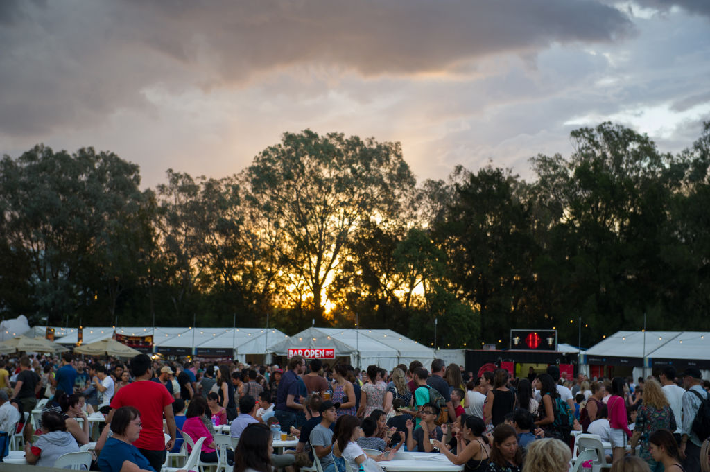 A night market in Canberra. Night-time markets are common across South East Asia. Photo: Jay Cronan.