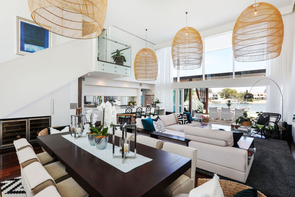 The two-storey living area can easily accommodate large families. Photo: Supplied