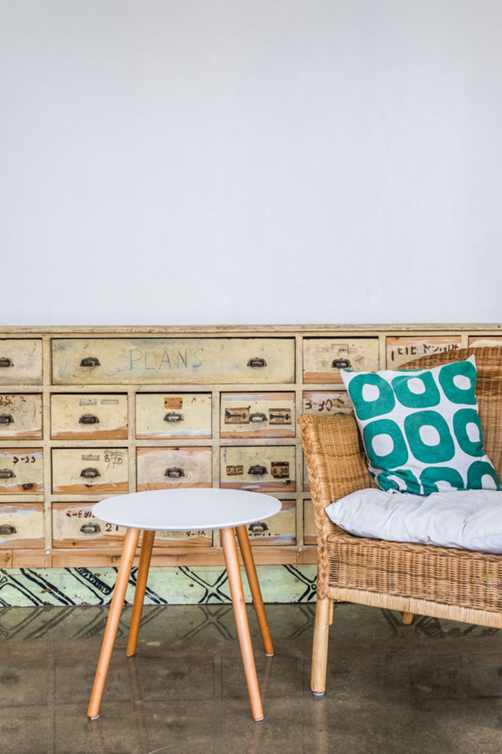 Upcycle old pieces into storage solutions. Photo: Stocksy