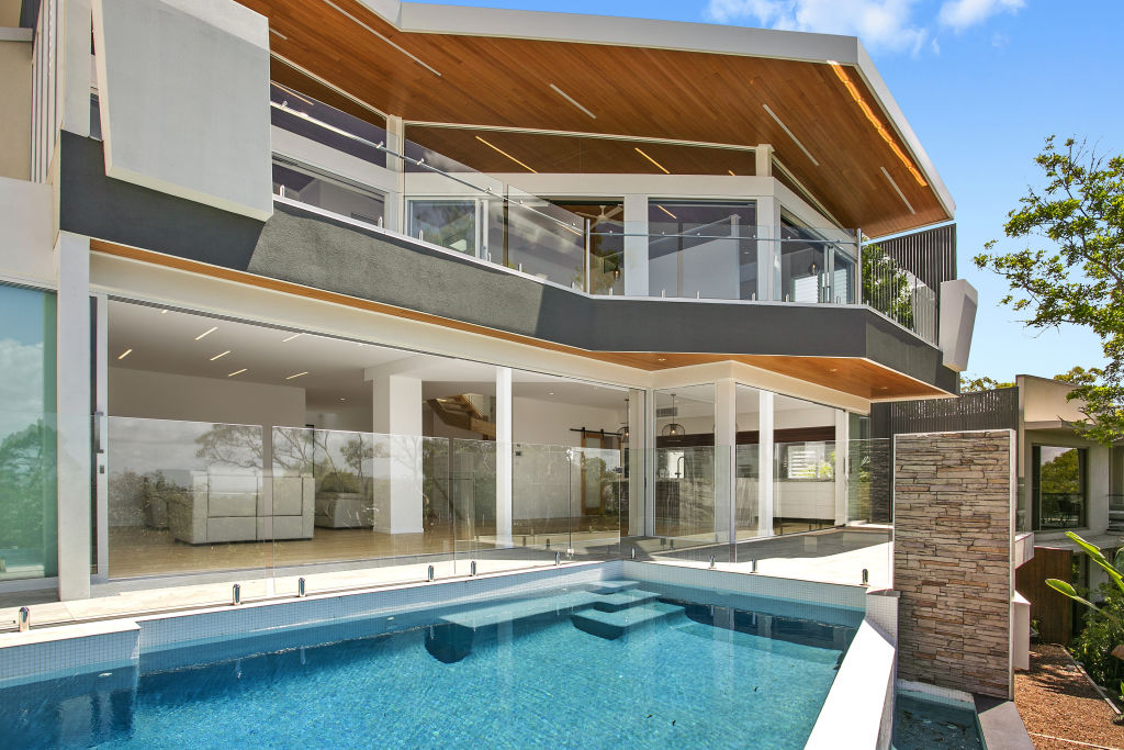The Chris Clout-designed residence has a modernist frame. Photo: Supplied