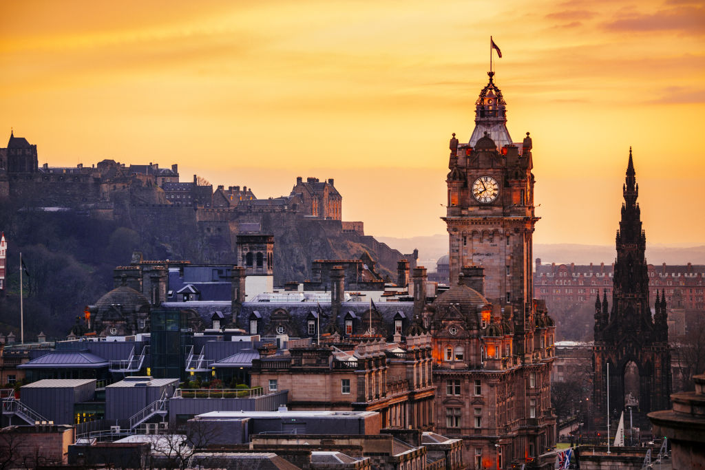 Kemp grew up in a village just outside Edinburgh (pictured) in Scotland. Photo: iStock