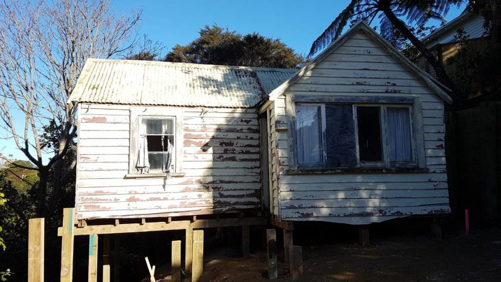 BEFORE: The 37 square-metre house was bought and relocated for just $18,000. Photo: Lowe &amp; Co Realty