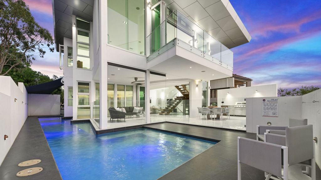 The three-storey residence is set over 910 square metres. Photo: Supplied