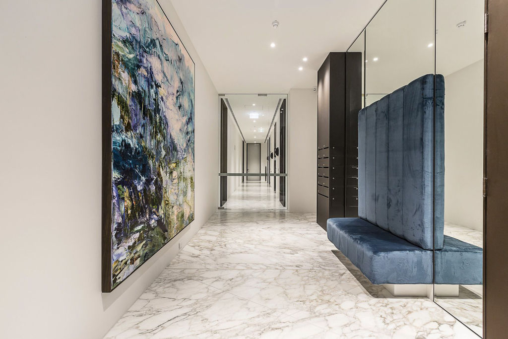 The apartment is in a boutique block in the Domain precinct. Photo: Supplied