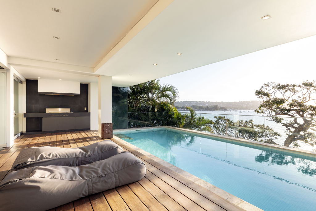 The Bruce Stafford-redesigned residence in Rose Bay was passed in at its auction last month. Photo: Supplied