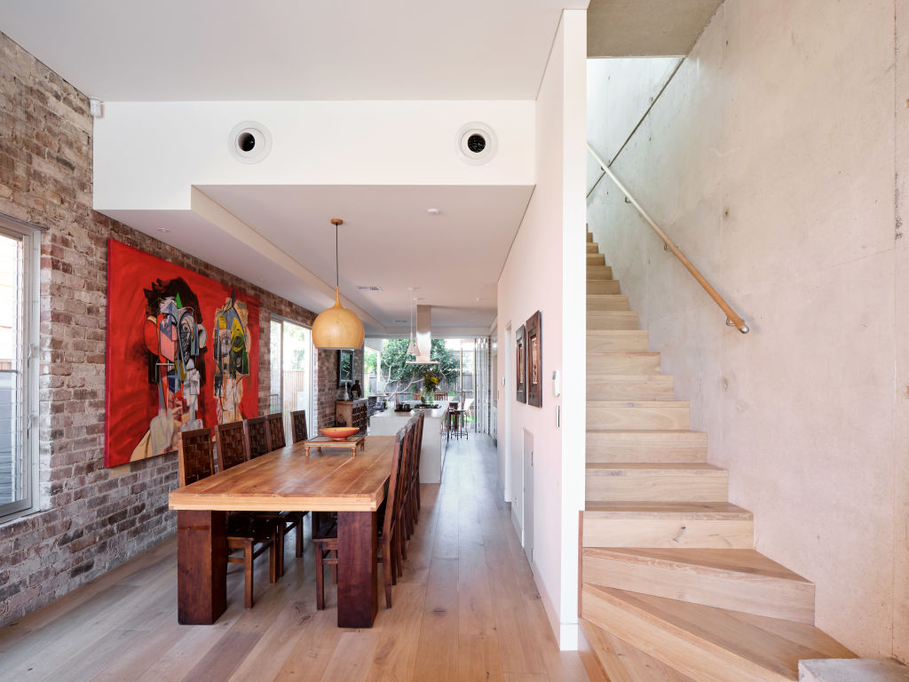 The stylish home is designed in a rustic industrial style. Photo: Supplied